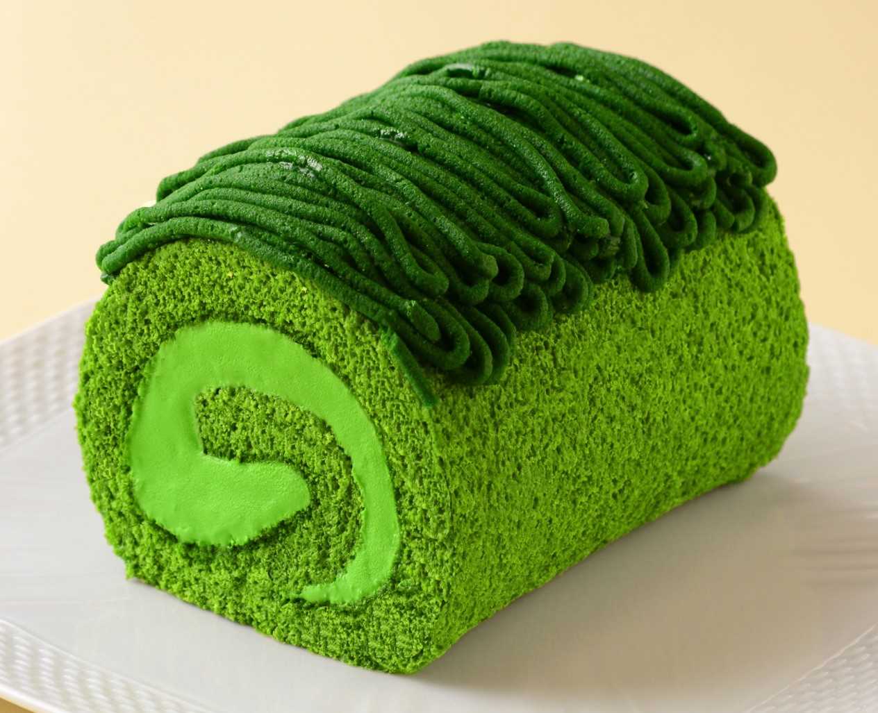 宇治抹茶モンブランロールケーキ (1)