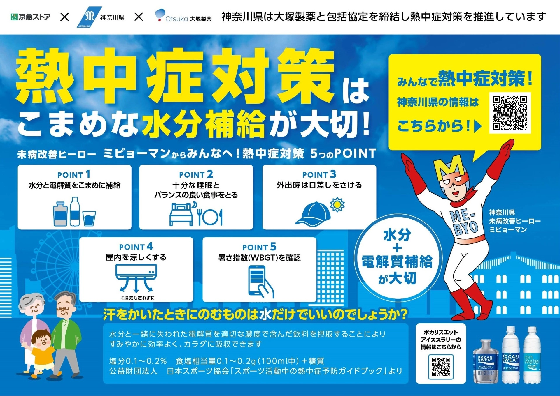 熱中症対策の働きかけ